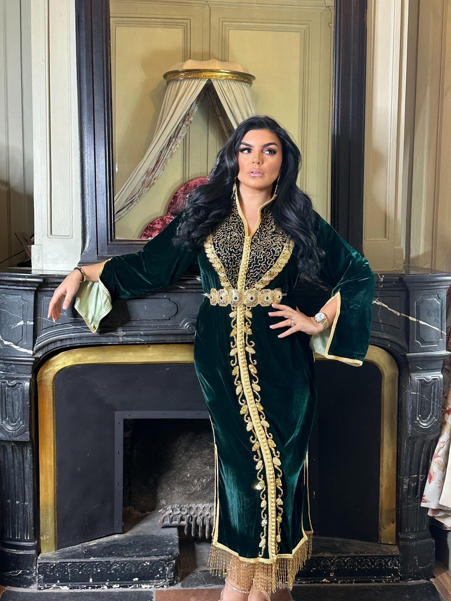 Location - Caftan "Jasmine " Émeraude
