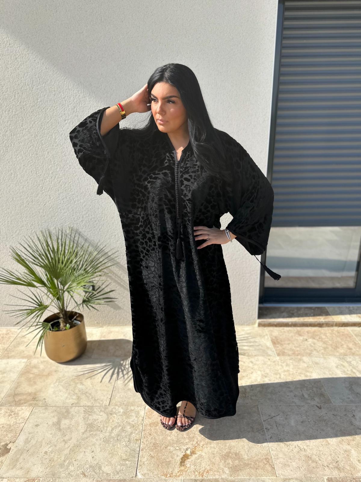 Vente robe Velours Nuit – Noir Profond