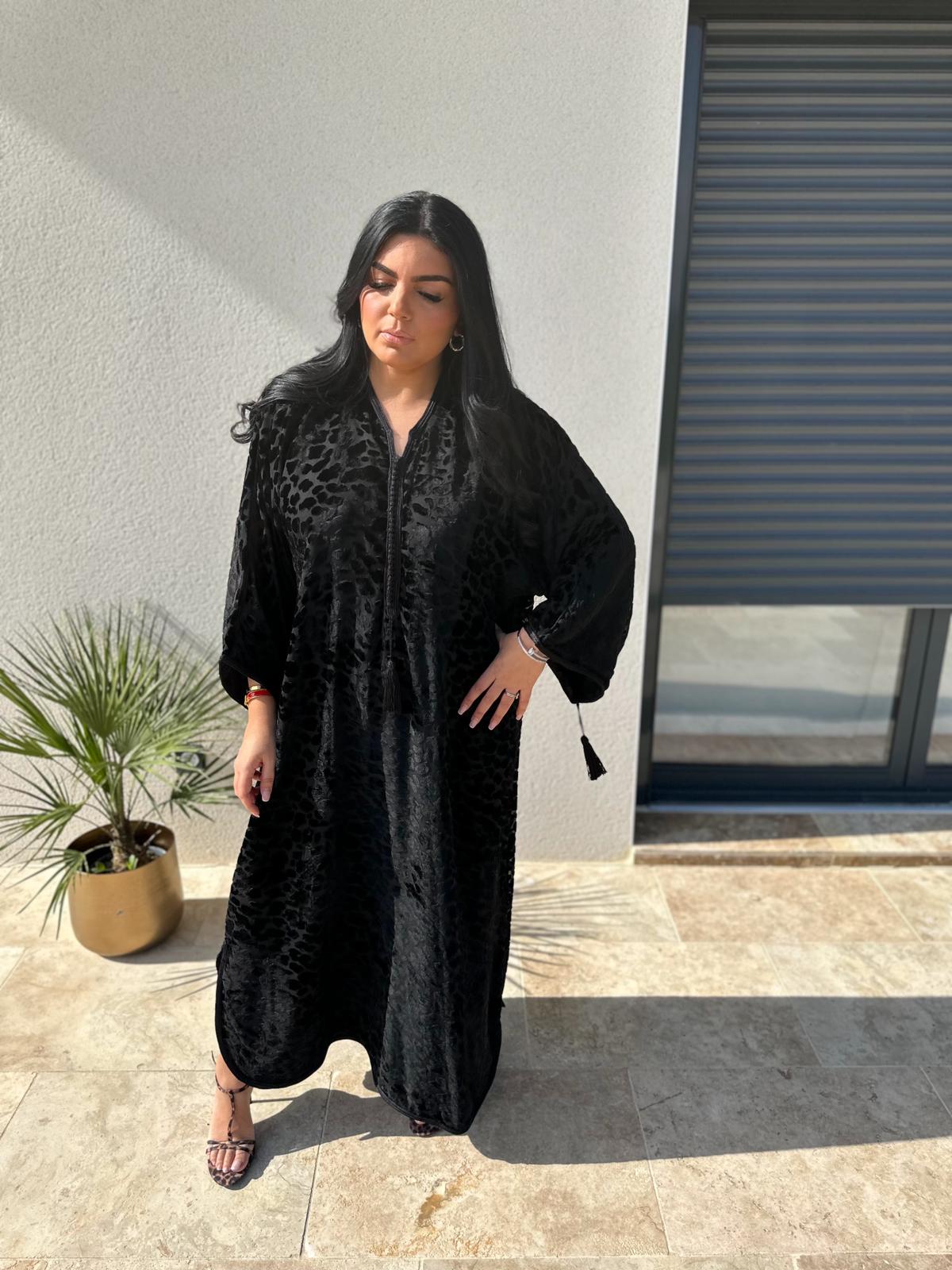 Vente robe Velours Nuit – Noir Profond