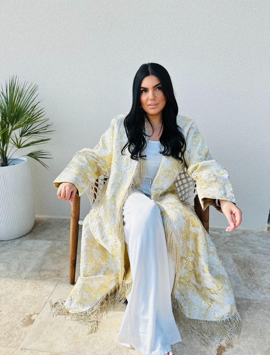 Vente Kimono Prestige – Blanc &amp; Doré
