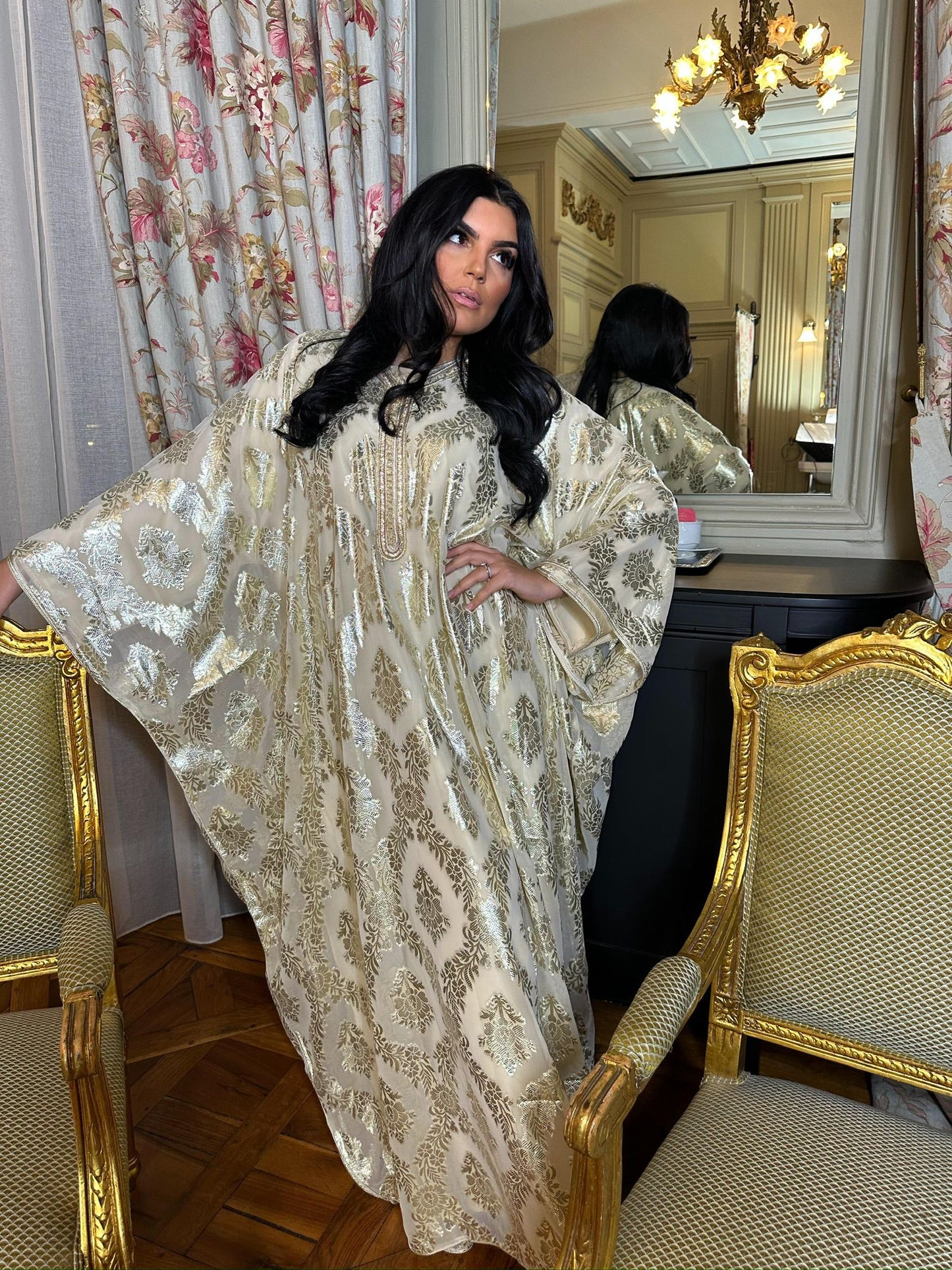 Vente abaya Ample Brodé