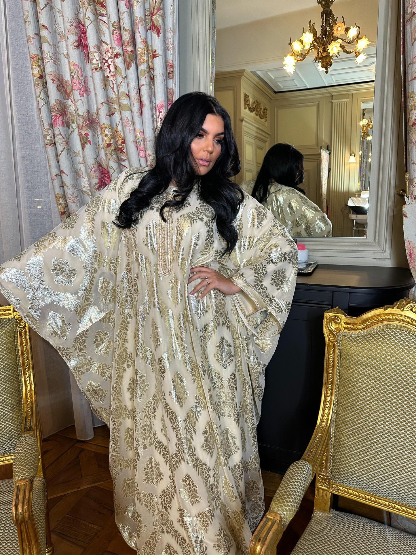 Vente abaya Ample Brodé