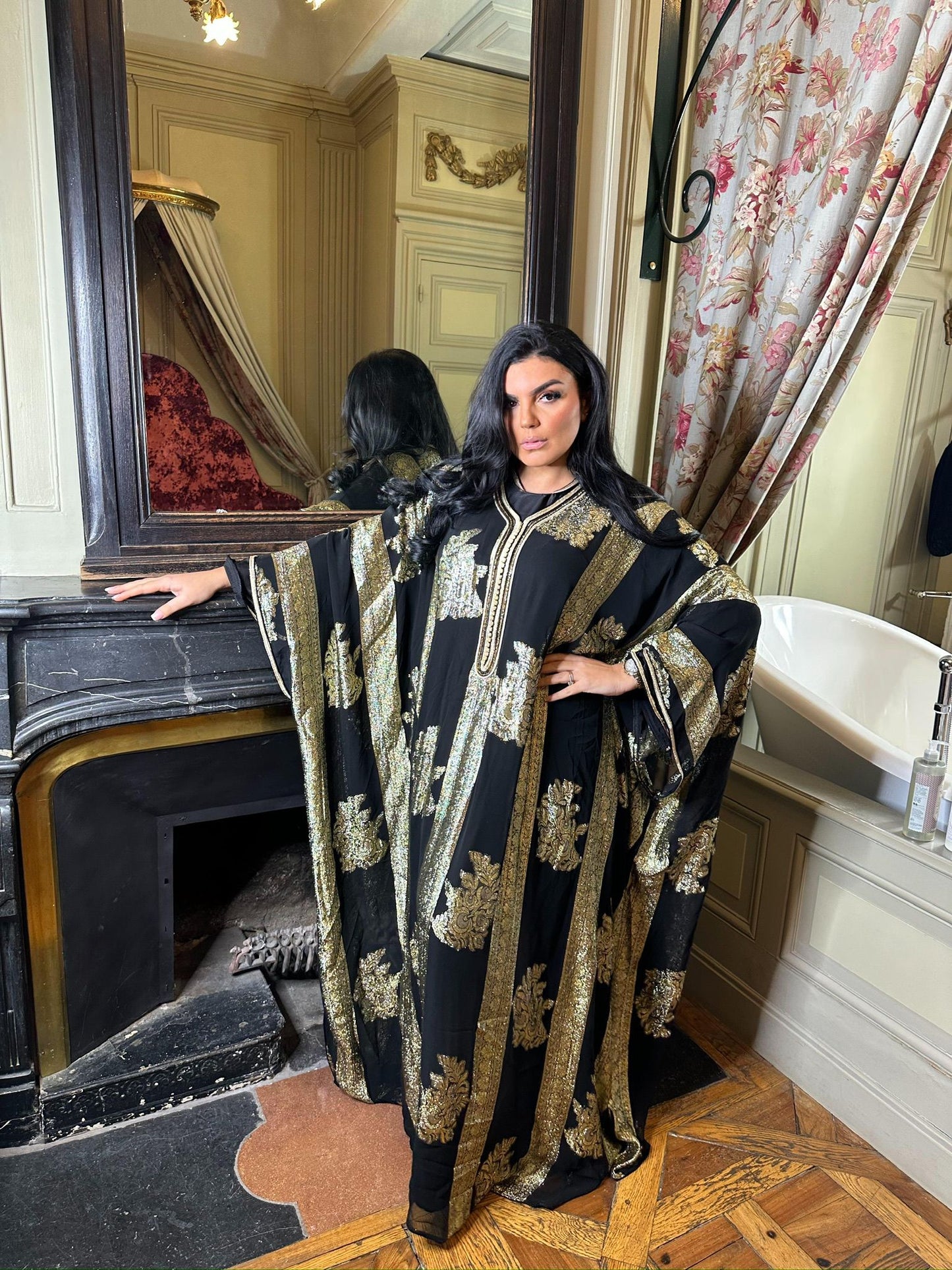 Vente abaya Fluide Brodé