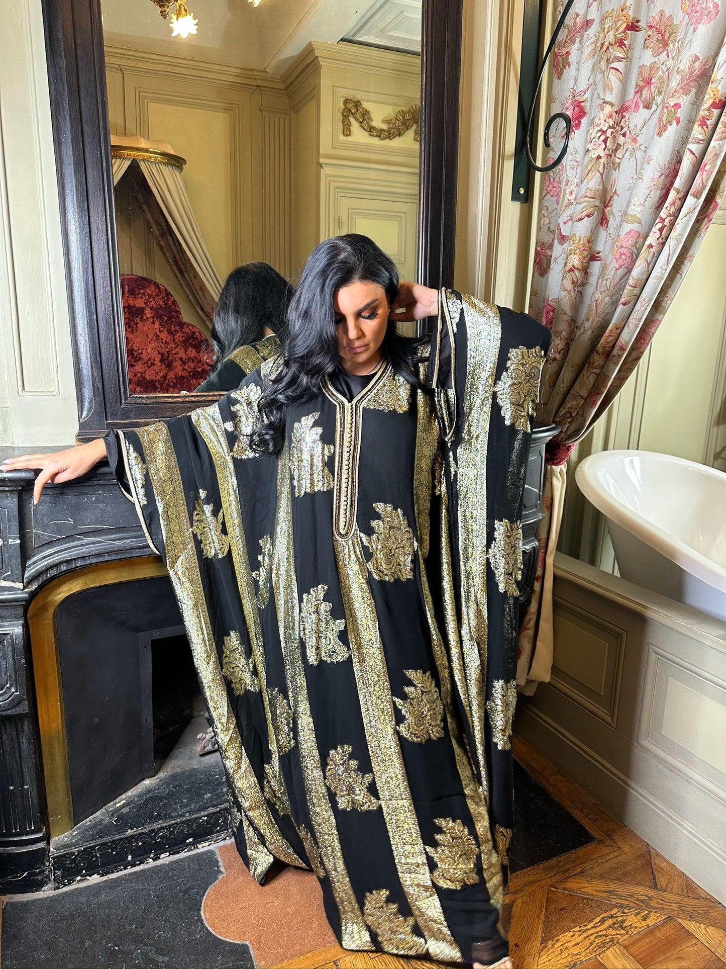 Vente abaya Fluide Brodé