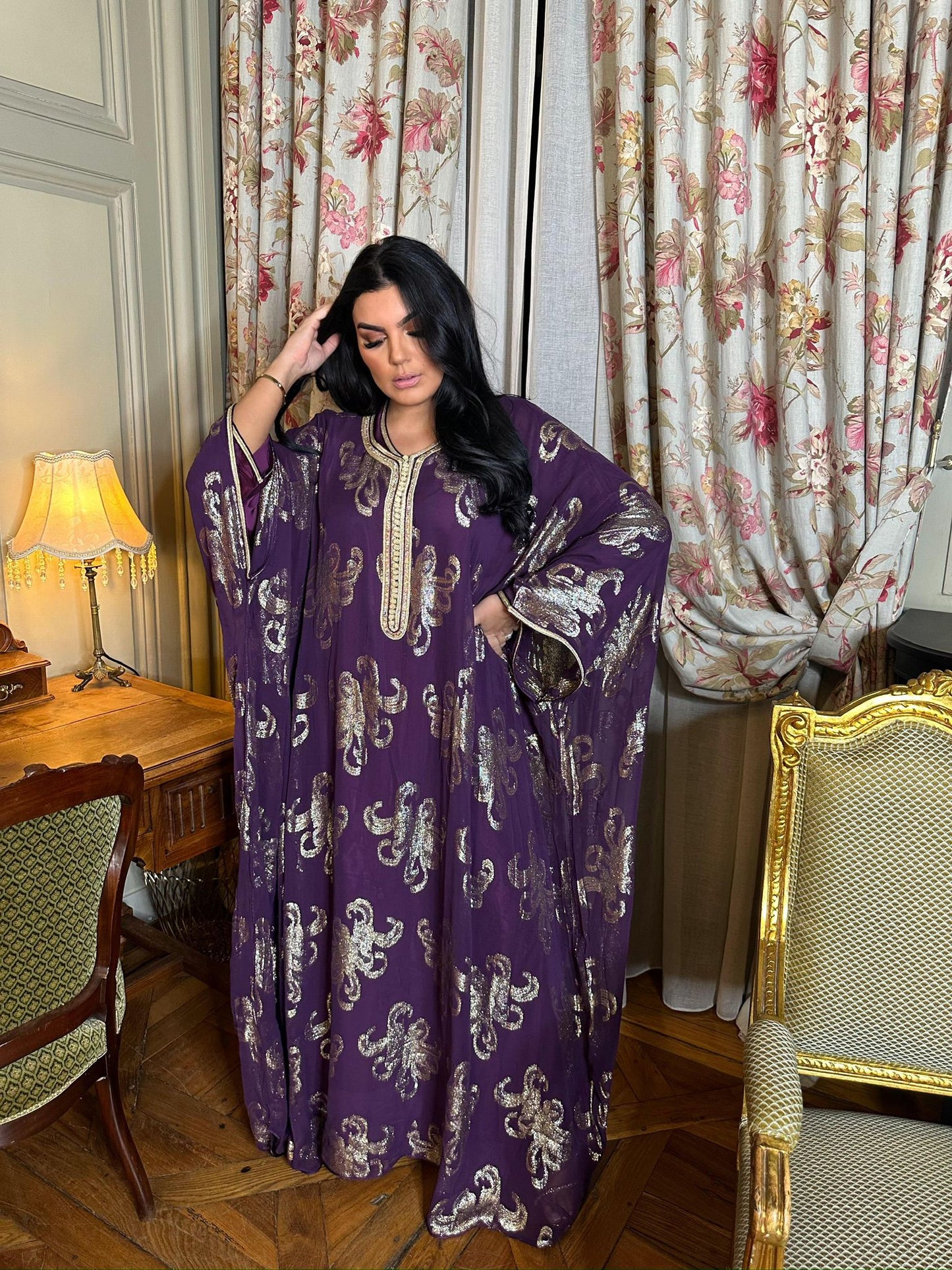 Vente abaya Fluide Brodé