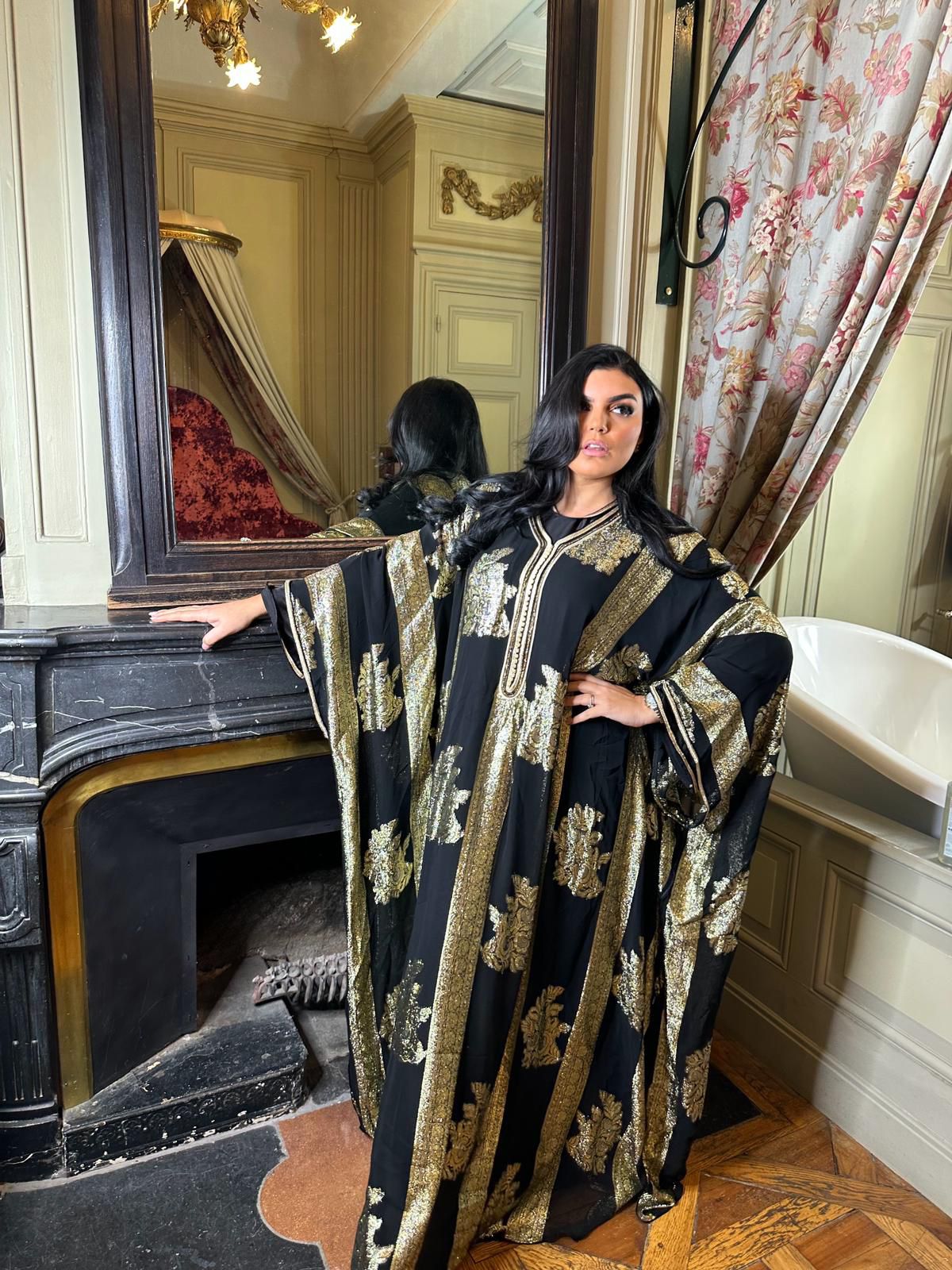 Vente abaya Fluide Brodé