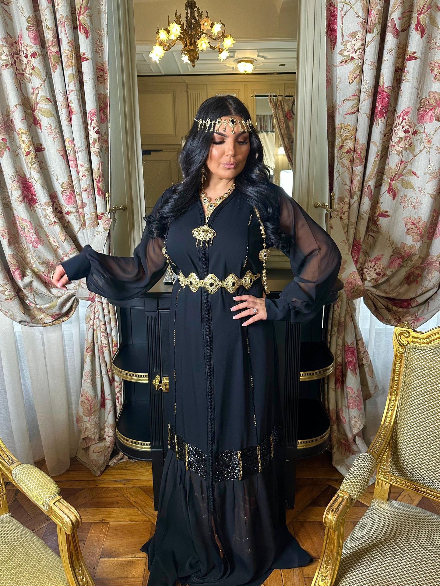 Location - Caftan “LAYALI” – Nuit Dorée