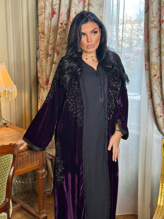 Location - Caftan “NOOR” – Pourpre Impérial